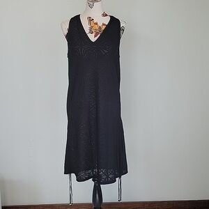 DOTTI black swimsuit cover up.  Adjustable length.  Size is Large.